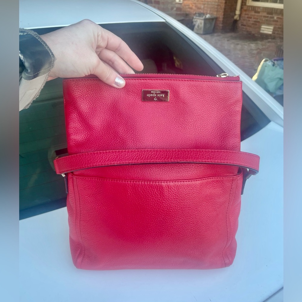 ♠️ kate spade Leila Pebbled Leather Flap Shoulder Bag ♠️ - Picture 6 of 16